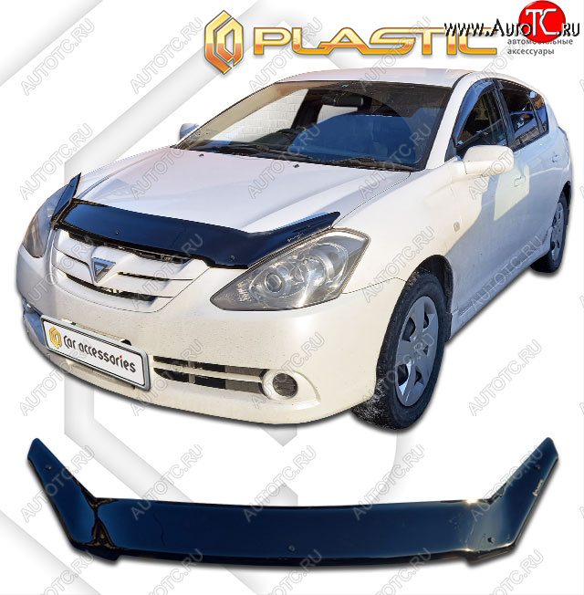 2 079 р. Дефлектор капота CA-Plastic  Toyota Caldina  T240 (2005-2007) универсал рестайлинг (classic черный, без надписи)  с доставкой в г. Новочеркасск