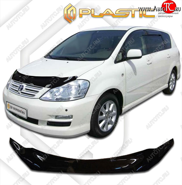 2 079 р. Дефлектор капота CA-Plastic  Toyota Ipsum  ACM20 (2003-2009) рестайлинг (classic черный, без надписи)  с доставкой в г. Новочеркасск