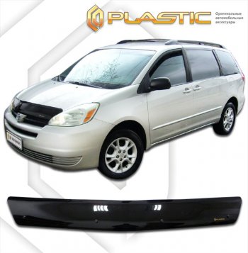 Дефлектор капота CA-Plastic Toyota (Тойота) Sienna (Сьена)  XL20 (2003-2010) XL20 дорестайлинг, рестайлинг