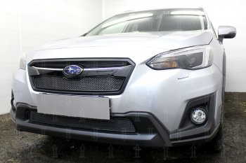 4 199 р. Защитная сетка в бампер (низ, ячейка 4х10 мм) Стрелка11 Премиум Subaru XV GT/G24 дорестайлинг (2017-2021) (Чёрная)  с доставкой в г. Новочеркасск. Увеличить фотографию 4