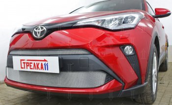 Защитная сетка в бампер (низ, ячейка 4х10 мм) Стрелка11 Премиум Toyota C-HR NGX10, ZGX10 рестайлинг (2019-2025) ()