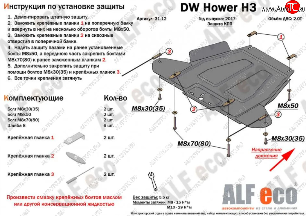 2 799 р. Защита КПП (V-2,0) Alfeco  Haval H5 (2020-2023) рестайлинг (Сталь 2 мм)  с доставкой в г. Новочеркасск