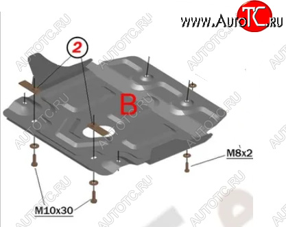 7 999 р. Защита картера двигателя (V-4,6) Alfeco  Lexus GX460  J150 (2009-2022) дорестайлинг, 1-ый рестайлинг, 2-ой рестайлинг (Алюминий 4 мм)  с доставкой в г. Новочеркасск