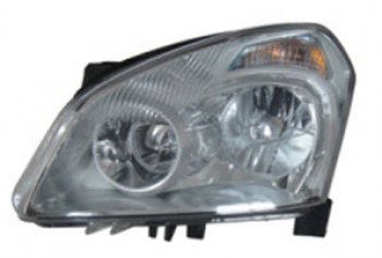 7 899 р. Левая фара (c электрокорректором) BODYPARTS Nissan Qashqai 1 дорестайлинг (2007-2010)  с доставкой в г. Новочеркасск. Увеличить фотографию 1