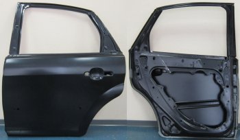 10 849 р. Левая дверь задняя BodyParts  Ford Focus  2 (2007-2011) седан рестайлинг, хэтчбэк 3 дв. рестайлинг, хэтчбэк 5 дв. рестайлинг (Неокрашенная)  с доставкой в г. Новочеркасск. Увеличить фотографию 1