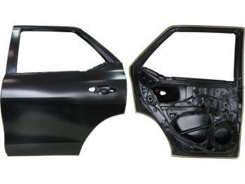 22 449 р. Левая дверь задняя BodyParts Toyota Fortuner AN160 дорестайлинг (2015-2020) (Неокрашенная)  с доставкой в г. Новочеркасск. Увеличить фотографию 1