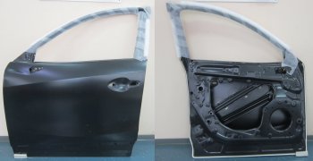 21 449 р. Левая дверь передняя BodyParts Mazda CX-5 KE рестайлинг (2015-2017) (Неокрашенная)  с доставкой в г. Новочеркасск. Увеличить фотографию 1