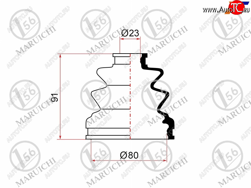 779 р. Пыльник ШРУСа (внутренний) MARUICHI  Mitsubishi Pajero Sport  PA (1996-2008), Toyota Camry Gracia  XV20 (1996-2001)  с доставкой в г. Новочеркасск