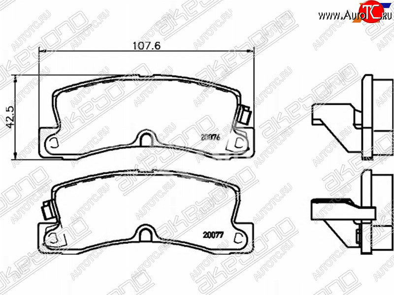 1 499 р. Колодки тормозные AKEBONO (задние)  Toyota Corolla Levin  E110 - Harrier  XU10  с доставкой в г. Новочеркасск