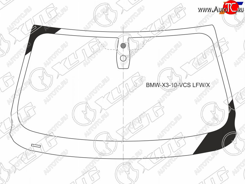 6 899 р. Стекло лобовое (Датчик дождя) XYG  BMW X3  F25 (2010-2014) дорестайлинг  с доставкой в г. Новочеркасск