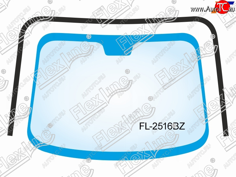 3 299 р. Молдинг лобового стекла (П-образный) FLEXLINE  Hyundai Tucson  JM (2004-2010)  с доставкой в г. Новочеркасск