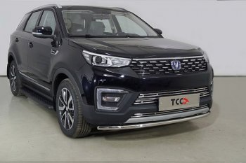 14 799 р. Защита переднего бампера нижняя d42,4 мм ТСС Тюнинг  Changan CS55 Plus (2021-2024) (нержавейка)  с доставкой в г. Новочеркасск. Увеличить фотографию 1