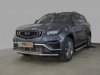 16 999 р. Защита переднего бампера нижняя 42,4 мм ТСС Тюнинг Geely Atlas Pro NL3 (2019-2024) (нержавейка)  с доставкой в г. Новочеркасск. Увеличить фотографию 1