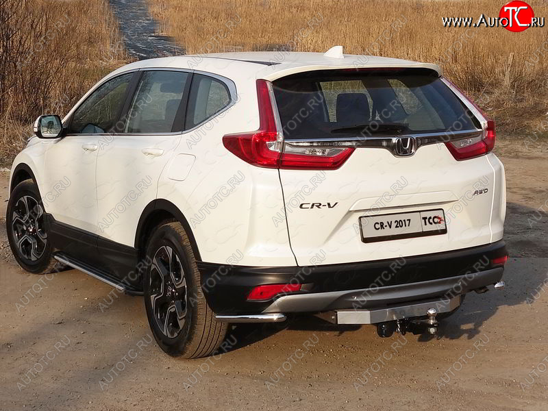 10 799 р. Защита заднего бампера (уголки, d42,4 мм) TCC Honda CR-V RW,RT дорестайлинг (2016-2020)  с доставкой в г. Новочеркасск