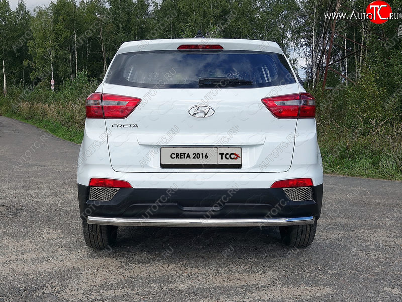 16 899 р. Защита задняя (нержавейка 60,3 мм) ТСС Тюнинг  Hyundai Creta  GS (2015-2019) дорестайлинг  с доставкой в г. Новочеркасск