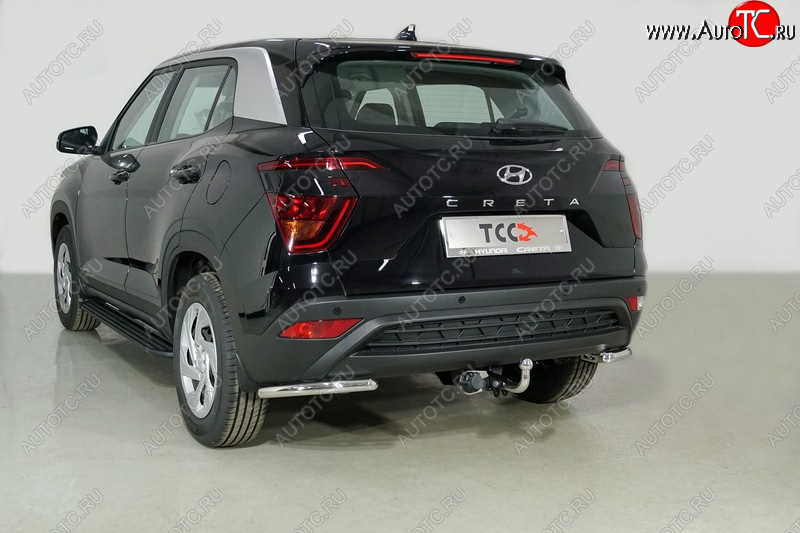 13 999 р. Защита заднего бампера (уголки, d42,4 мм) TCC  Hyundai Creta  SU (2020-2022)  с доставкой в г. Новочеркасск