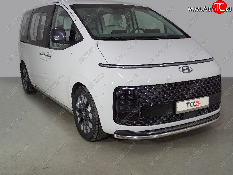 20 499 р. Защита переднего бампера нижняя d42,4 мм ТСС Тюнинг  Hyundai Staria  US4 (2021-2022) (нержавейка)  с доставкой в г. Новочеркасск