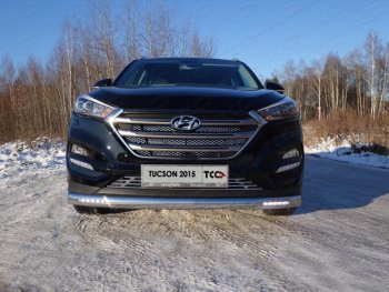 Декоративная вставка в бампер ТСС Тюнинг Hyundai (Хюндаи) Tucson (Туссон)  TL (2015-2018) TL дорестайлинг ()