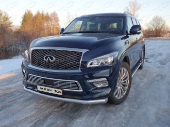 Нижняя декоративная вставка в бампер ТСС Тюнинг INFINITI (Инфинити) QX80 (КуХ80)  Z62 (2014-2018) Z62 1-ый рестайлинг ()