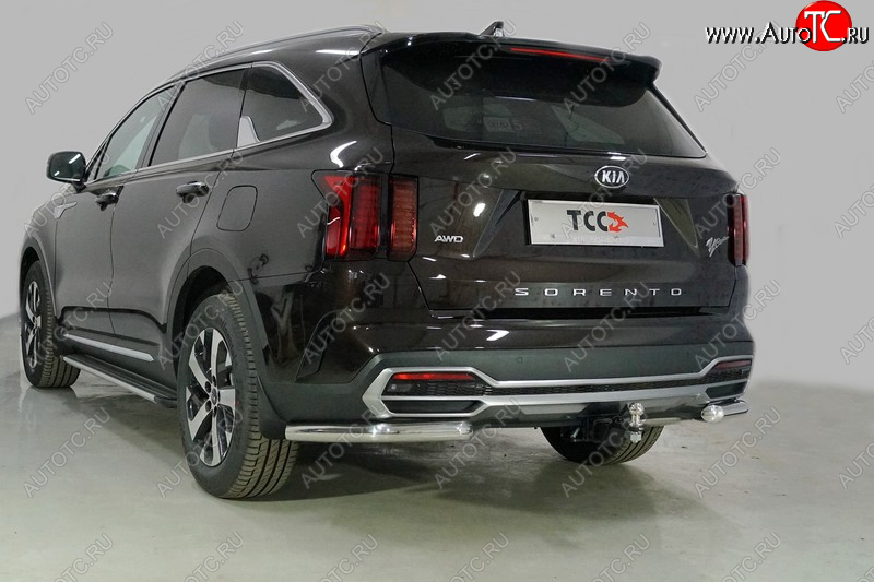 21 599 р. Защита заднего бампера (уголки, d60,3 мм) TCC  KIA Sorento  MQ4 (2020-2022)  с доставкой в г. Новочеркасск