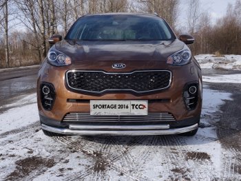 Декоративная вставка решетки радиатора ТСС Тюнинг KIA (КИА) Sportage (Спортаж)  4 QL (2016-2018) 4 QL дорестайлинг ()