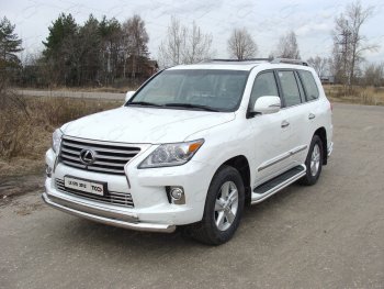 Декоративная вставка решетки радиатора (кроме F-Sport) ТСС Тюнинг Lexus LX570 J200 1-ый рестайлинг (2012-2015) ()