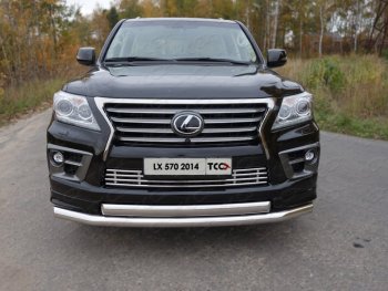 Декоративная вставка решетки радиатора (F-Sport) ТСС Тюнинг Lexus LX570 J200 1-ый рестайлинг (2012-2015) ()