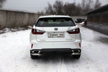 19 549 р. Защита заднего бампера (кроме F-Sport, уголки, d60,3 мм) TCC  Lexus RX ( 270,  200T) - RX350  AL20  с доставкой в г. Новочеркасск. Увеличить фотографию 1