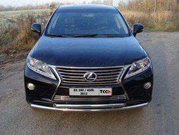 Декоративная вставка переднего бампера (кроме F-Sport) ТСС Тюнинг Lexus RX350 AL10 рестайлинг (2012-2015) ()