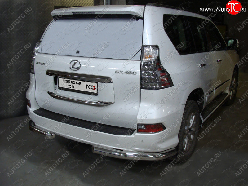 27 999 р. Защита задняя (уголки, нержавейка 76,1 мм) ТСС Тюнинг  Lexus GX460  J150 (2013-2019) 1-ый рестайлинг  с доставкой в г. Новочеркасск