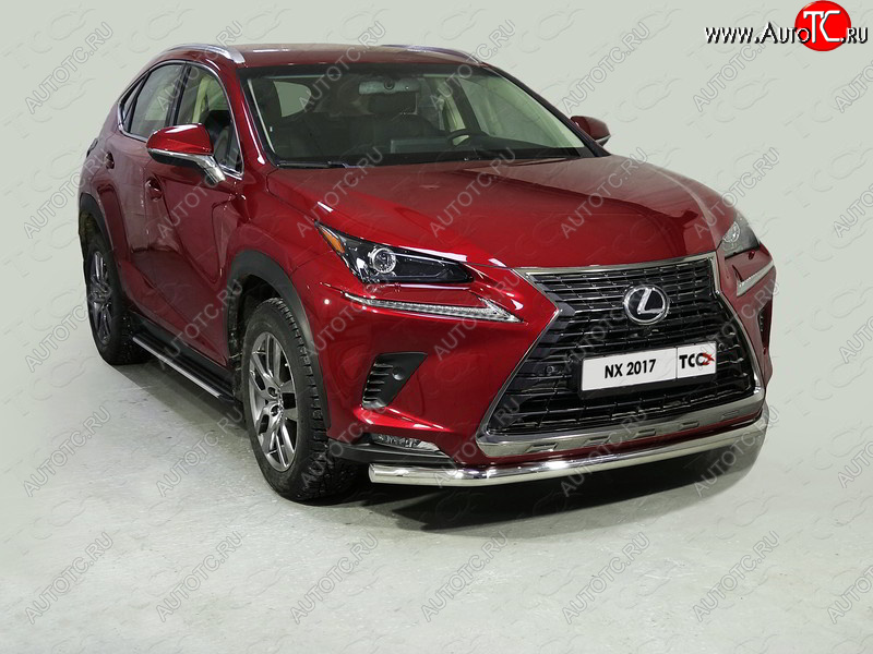 21 799 р. Защита переднего бампера нижняя d60,3 мм ТСС Тюнинг Lexus NX200 Z10 рестайлинг (2017-2021) (нержавейка)  с доставкой в г. Новочеркасск