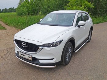 17 999 р. Защита переднего бампера нижняя d60,3 мм ТСС Тюнинг Mazda CX-5 KF (2016-2024) (нержавейка)  с доставкой в г. Новочеркасск. Увеличить фотографию 1