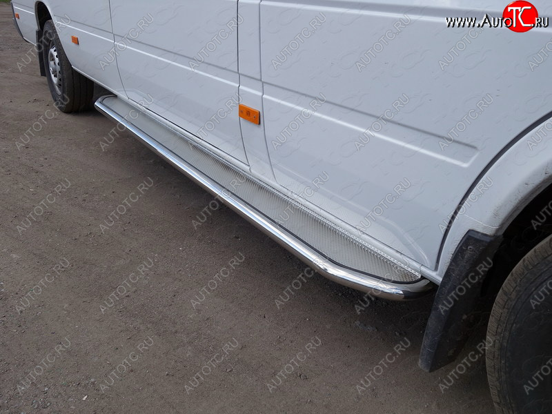 33 899 р. Порог с площадкой d42,4 мм ТСС Тюнинг  Mercedes-Benz Sprinter  W906 (2014-2018) рестайлинг (нержавейка лист)  с доставкой в г. Новочеркасск