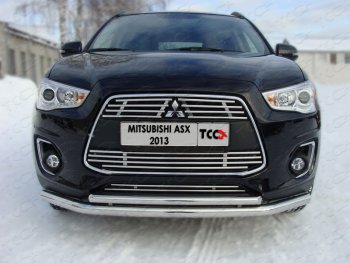 Средняя декоративная вставка в бампер ТСС Тюнинг Mitsubishi ASX 1-ый рестайлинг (2013-2016) ()