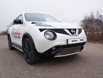 Защита переднего бампера нижняя d42,4 мм ТСС Тюнинг Nissan (Нисан) Juke (Жук)  1 YF15 (2014-2020) 1 YF15 рестайлинг  (нержавейка)