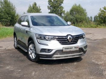 Защита переднего бампера нижняя 42,4 мм ТСС Тюнинг Renault (Рено) Koleos (Колеос)  2 (2016-2025) 2