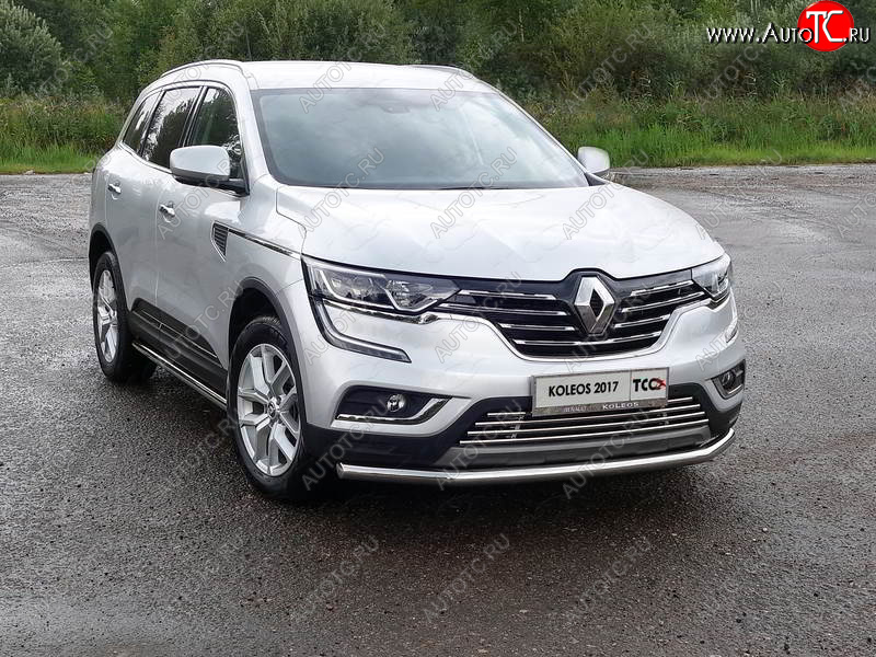 17 999 р. Защита переднего бампера нижняя d60,3 мм ТСС Тюнинг  Renault Koleos  2 (2016-2024) (нержавейка)  с доставкой в г. Новочеркасск