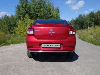 Защита задняя (нержавейка 42,4 мм), ТСС Тюнинг Renault Logan 2 дорестайлинг (2014-2018)