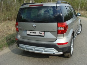 14 699 р. Защита задняя (нержавейка 60,3 мм) ТСС Тюнинг  Skoda Yeti (2013-2018)  с доставкой в г. Новочеркасск. Увеличить фотографию 1