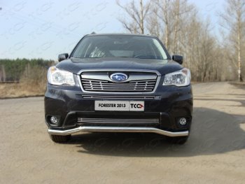 Нижняя декоративная вставка в бампер ТСС Тюнинг Subaru (Субару) Forester (Форестер)  SJ (2012-2016) SJ дорестайлинг ()