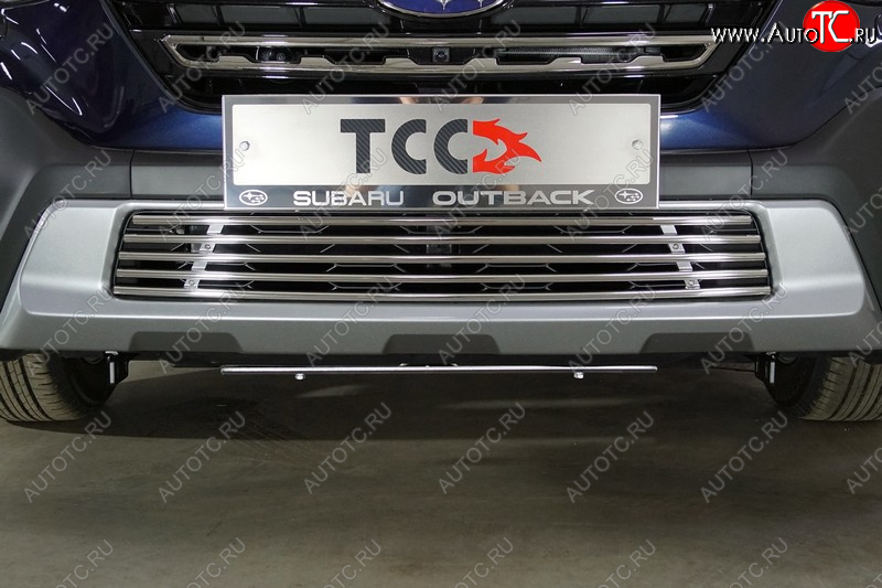 7 699 р. Декоративная вставка решетки радиатора ТСС Тюнинг  Subaru Outback  BT (2019-2025) универсал (d 12 мм)  с доставкой в г. Новочеркасск