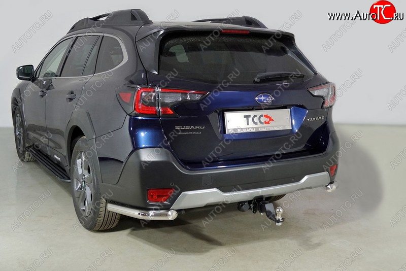 19 849 р. Защита заднего бампера (уголки, d60,3 мм) TCC  Subaru Outback  BT (2019-2025) универсал  с доставкой в г. Новочеркасск