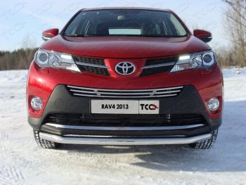 Декоративная вставка решетки радиатора ТСС Тюнинг Toyota (Тойота) RAV4 (рав)  XA40 (2012-2015) XA40 5 дв. дорестайлинг ()