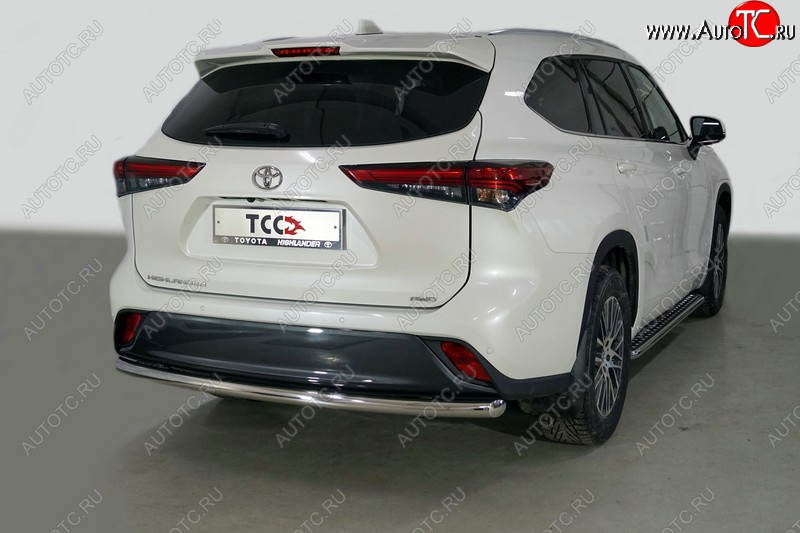 18 999 р. Защита задняя (нержавейка 60,3 мм) ТСС Тюнинг  Toyota Highlander  XU70 (2020-2024)  с доставкой в г. Новочеркасск