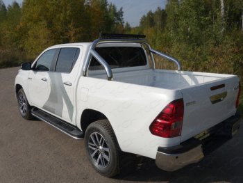 Защита кузова (нержавейка Ø76,1) ТСС Тюнинг Toyota (Тойота) Hilux (Хайлюкс)  AN120 (2016-2024) AN120 дорестайлинг, 1-ый рестайлинг, 2-ой рестайлинг