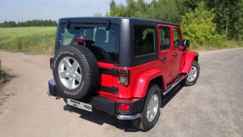 Накладки на задний бампер, ТСС Тюнинг Jeep Wrangler JK (2007-2018) ()