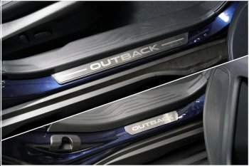 Накладки на пластиковые пороги, ТСС Тюнинг Subaru (Субару) Outback (Аутбэк)  BT (2019-2025) BT универсал