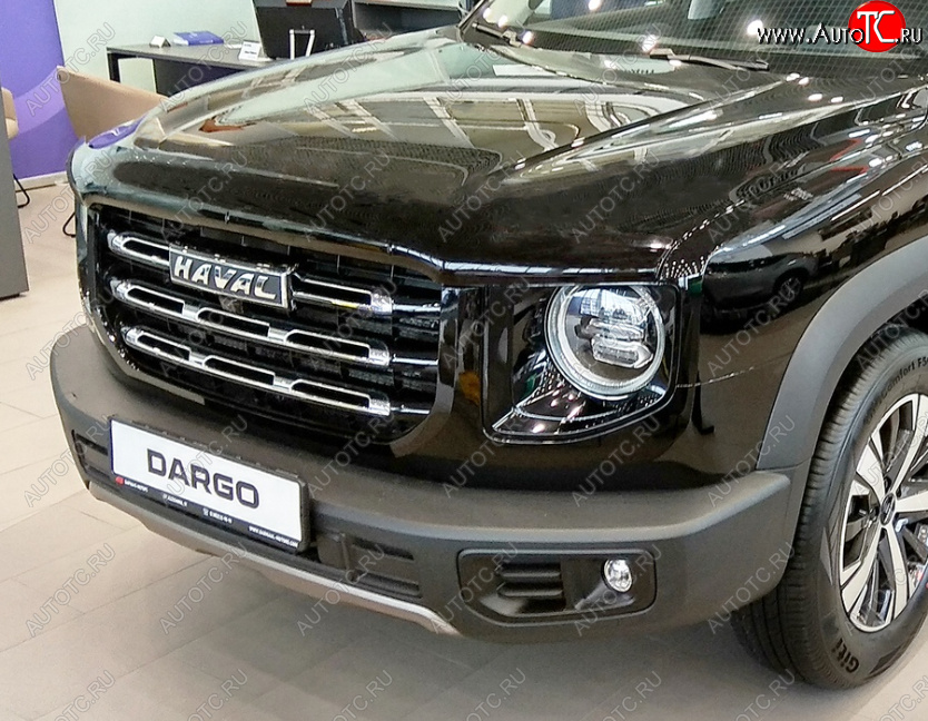 2 879 р. Дефлектор капота SIM  Haval Dargo (2022-2024)  с доставкой в г. Новочеркасск