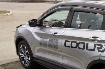 3 199 р. Дефлекторы окон SIM  Geely Coolray  SX11 (2018-2023) дорестайлинг  с доставкой в г. Новочеркасск. Увеличить фотографию 1