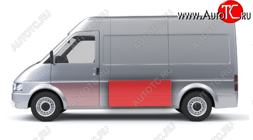 1 889 р. Левая средняя боковая панель (ремонтная) Wisentbull Fiat Ducato 244 (2002-2012)  с доставкой в г. Новочеркасск